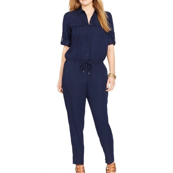 Lauren Ralph Lauren Blue Jumpsuit - Picture 1 of 7